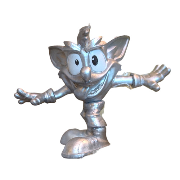 Crash Bandicoot Silver Jakks Figure 3 inch Brand New Sealed - Picture 4 of 5